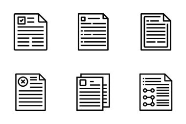 Vektör sanat tarzı belge paketi tasarımı