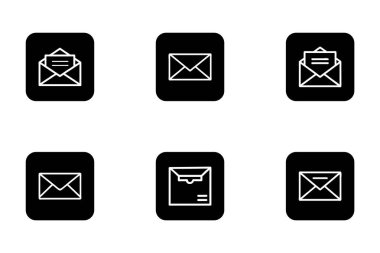 Vektör sanat tarzı zarf paketi tasarımı