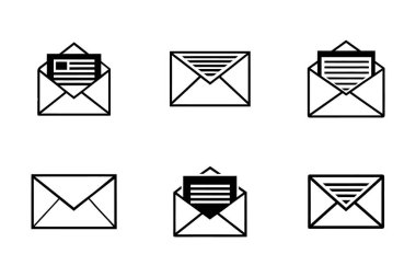 Vektör sanat tarzı zarf paketi tasarımı