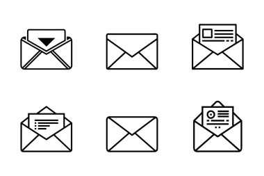 Vektör sanat tarzı zarf paketi tasarımı