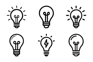 Yaratıcı siluet biçimi vektöründe dil simgesi paketi ayarlandı