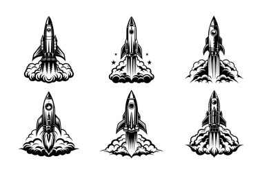 Roket fırlatma simgesi tasarımı