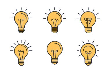 Yaratıcı siluet biçimi vektöründe dil simgesi paketi ayarlandı