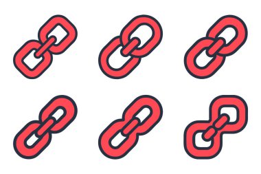 Bağlantı simgesi sanat tarzında ayarlandı