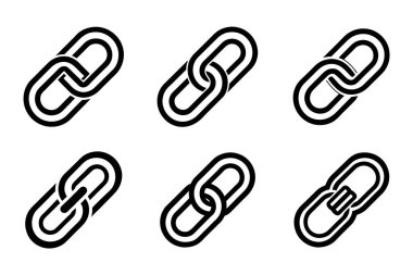 Bağlantı simgesi sanat tarzında ayarlandı