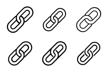 Bağlantı simgesi sanat tarzında ayarlandı