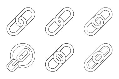 Bağlantı simgesi sanat tarzında ayarlandı