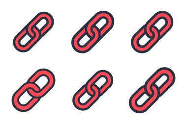 Bağlantı simgesi sanat tarzında ayarlandı