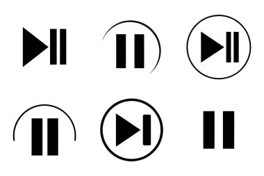 Vektör olarak belirlenmiş simgeyi duraklat