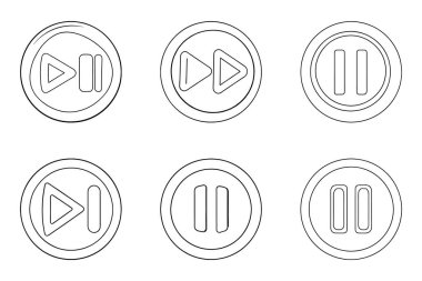 Vektör olarak belirlenmiş simgeyi duraklat