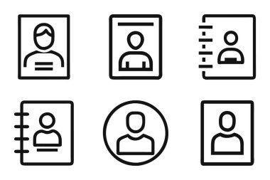 Vektör sanatında profil simgesi belirlendi