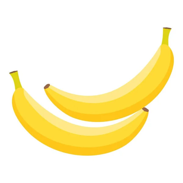 Ícone Fruta Banana Vector Cartoon Monte Cascas Orgânico Tropical — Vetor de Stock