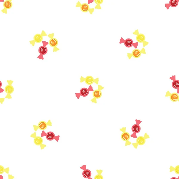 Flu Bonbon Pattern Seamless Background Texture Repeat Wallpaper Geometric Vector — Archivo Imágenes Vectoriales