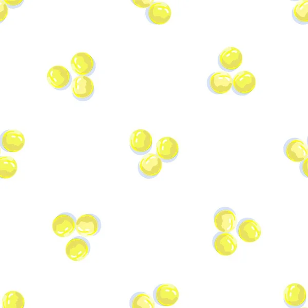 Lemon Flu Pill Pattern Seamless Background Texture Repeat Wallpaper Geometric — Archivo Imágenes Vectoriales
