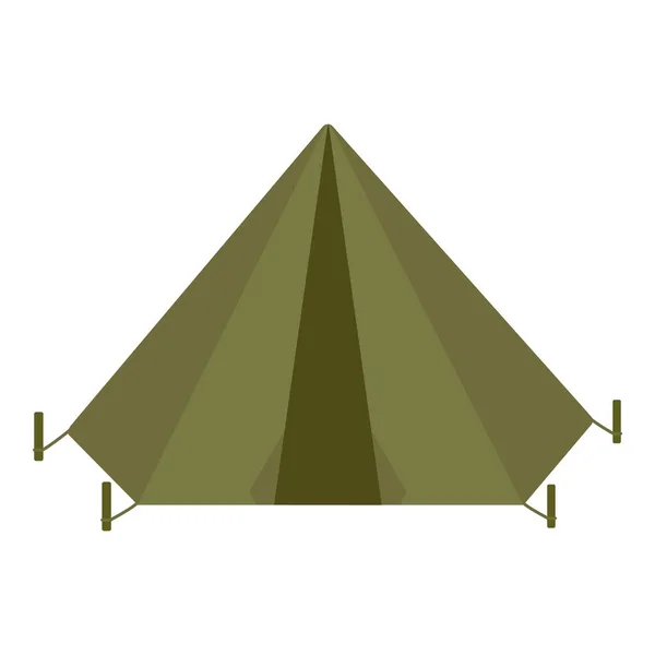 Hunter Tente Icône Dessin Animé Vecteur Matériel Chasse Camp Cas — Image vectorielle