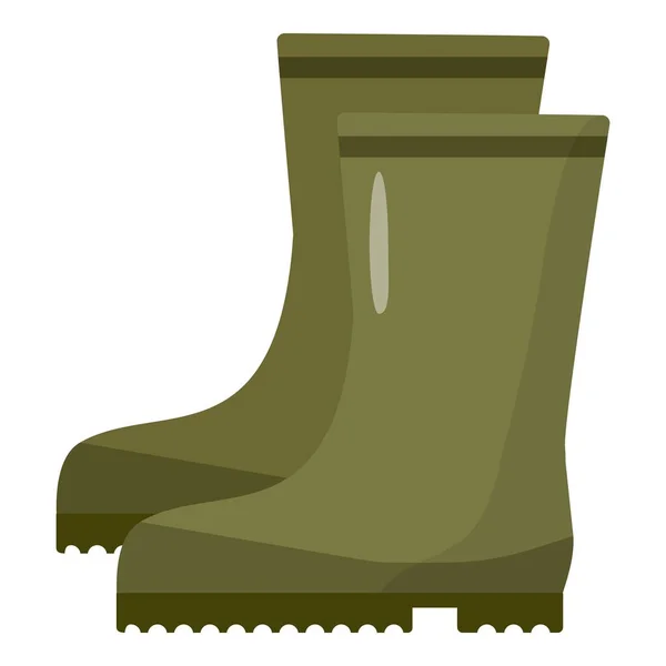 Rubber Boots Icon Cartoon Vector Hunt Equipment Duck Case — Stock Vector