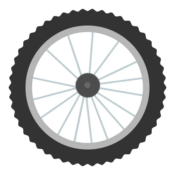 Ícone Roda Bicicleta Vetor Cartoon Equipamento Desportivo Treino Corrida — Vetor de Stock