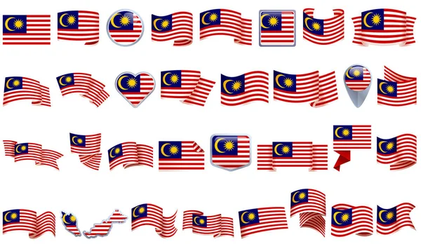 マレーシアのアイコンは漫画ベクトルを設定します ランカウイビル — ストックベクタ