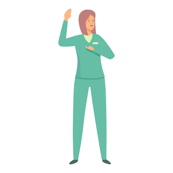 Woman physical therapist icon cartoon vector. Sport man. Medicine room