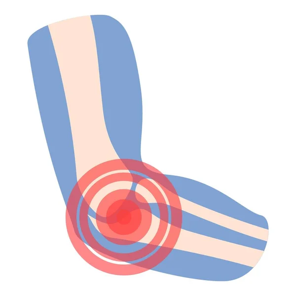 Ícone Tratamento Mão Vetor Cartoon Dor Nas Articulações Cartilagem Clínica —  Vetores de Stock