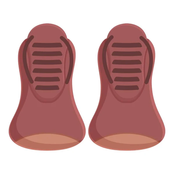 Πυγμαχία Παπούτσια Εικονίδιο Φορέα Κινουμένων Σχεδίων Αθλητικός Πρωταθλητής Νίκη Δακτυλίου — Διανυσματικό Αρχείο