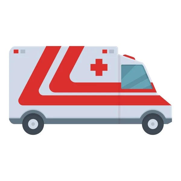 Icono Ambulancia Vector Dibujos Animados Emergencia Del Coche Accidente Médico — Archivo Imágenes Vectoriales