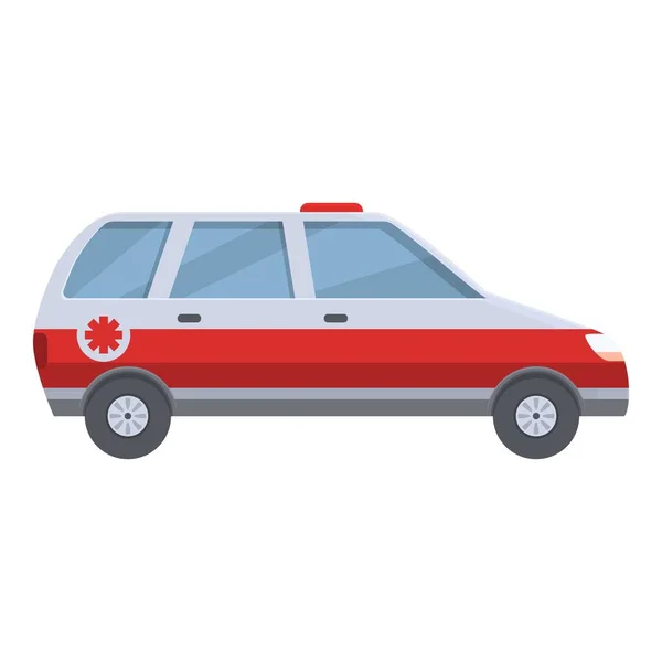 Notfall Transport Symbol Cartoon Vektor Fahrzeug Modern Streifenalarm — Stockvektor