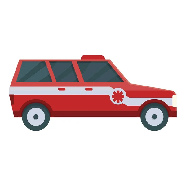 Ambulancia Jeep Icono Vector Dibujos Animados Transporte Vehículos Ciudad Médica — Archivo Imágenes Vectoriales