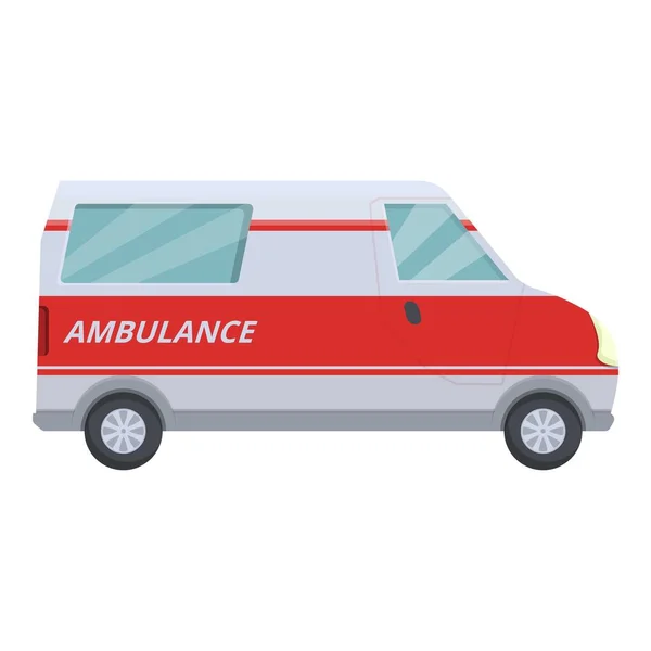 Sirena Ambulancia Icono Vector Dibujos Animados Vehículo Emergencia Transporte Moderno — Archivo Imágenes Vectoriales