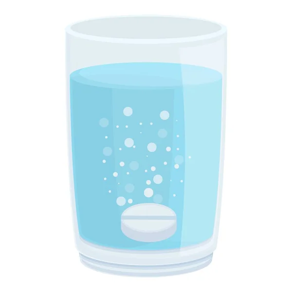 Bubble Effervescent Tablet Icon Cartoon Vector Chuť Léku Práškový Lék — Stockový vektor