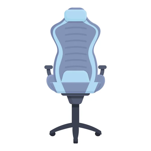 ゲームチェアアイコン漫画ベクトル ゲーマーの席だ アームチェアコンピュータ — ストックベクタ