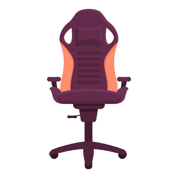 Cadeira Jogo Ícone Vetor Desenho Animado Assento Jogador Escritório Informática —  Vetores de Stock