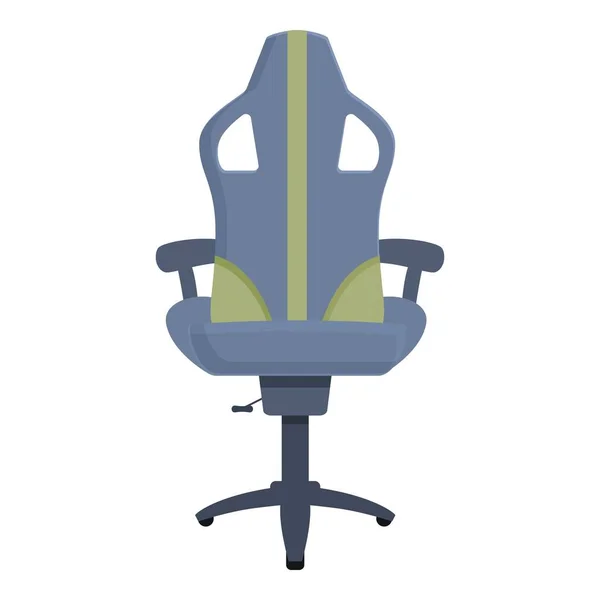 Gamer Sitz Symbol Cartoon Vektor Gamer Möbel Büroleder — Stockvektor