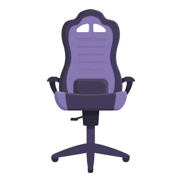 Office Gamer Stuhl Ikone Cartoon Vektor Spielbank Computerarbeit — Stockvektor
