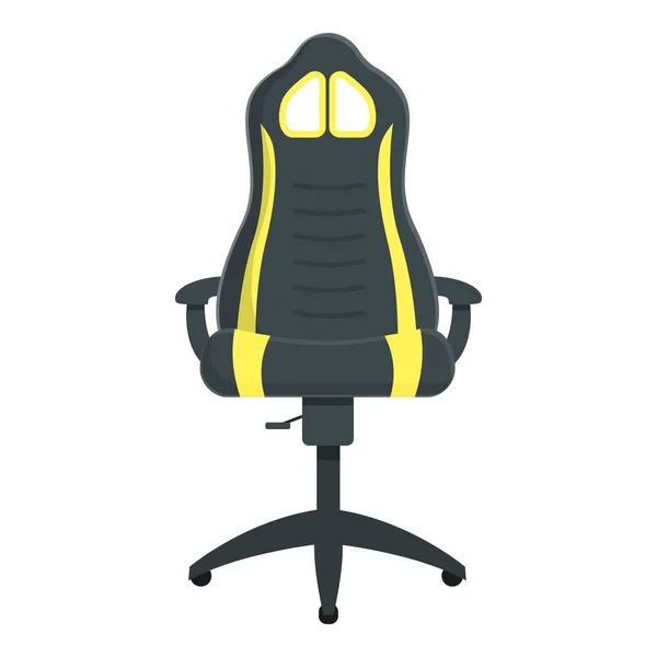 Intérieur Gamer Chaise Icône Dessin Animé Vecteur Meubles Gamer Travaux — Image vectorielle