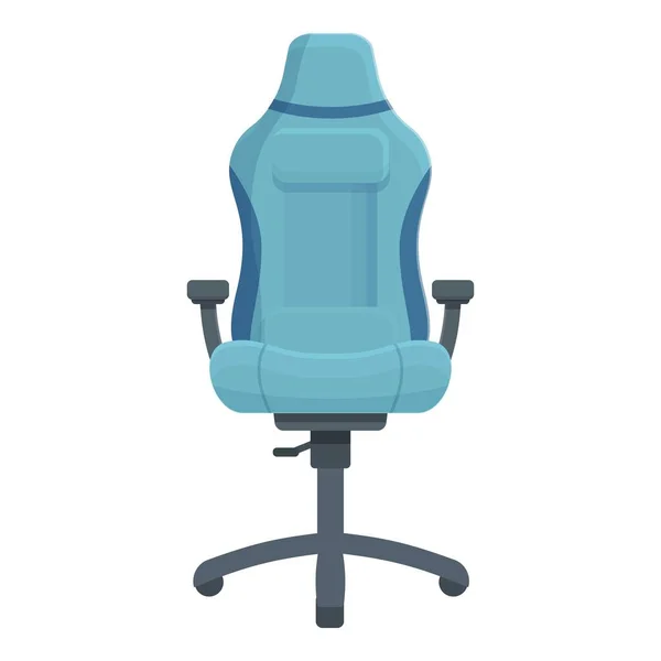 Domácí Hráč Židle Ikona Karikatura Vektor Herní Nábytek Ergonomické Sedadlo — Stockový vektor