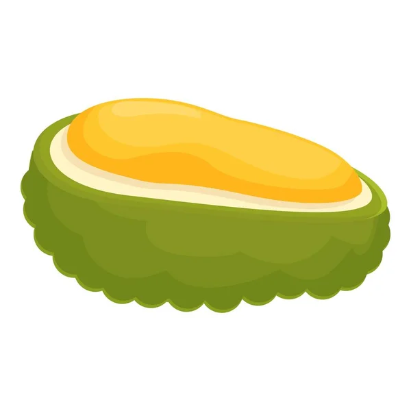 Jackfruchtdessert Ikone Cartoon Vektor Sommerkost Tropisch Organisch — Stockvektor
