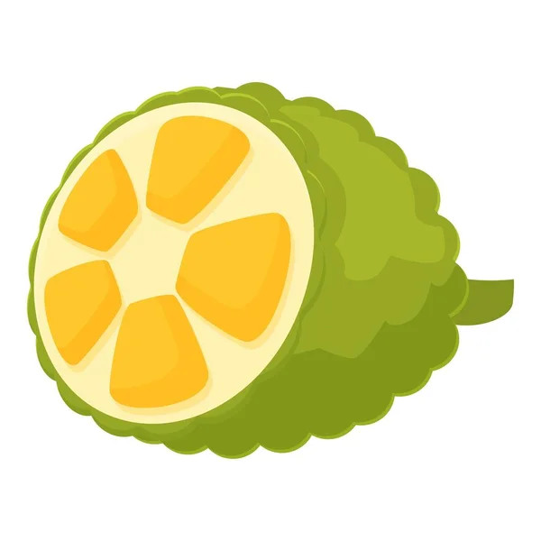 Vegetarische Jackfrucht Ikone Cartoon Vektor Sommerkost Bio Dessert — Stockvektor