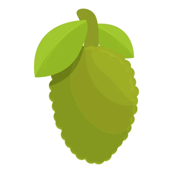 Tropische Jackfrucht Ikone Cartoon Vektor Fruchtfutter Bio Exotik — Stockvektor