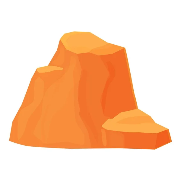 Ορεινό Φαράγγι Εικονίδιο Φορέα Κινουμένων Σχεδίων Ροκ Κλιφ Έρημος Διάβρωσης — Διανυσματικό Αρχείο
