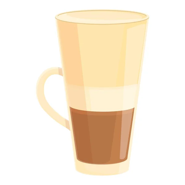 冷たいコーヒーアイコンの漫画のベクトルを取る 飲み物 エスプレッソラテ — ストックベクタ