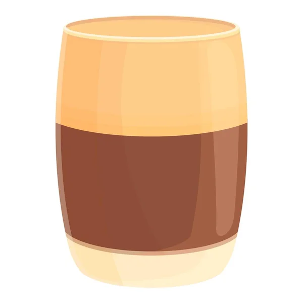 Вектор Иконы Холодного Кофе Десертом Пей Кафе Эспрессо Молоко — стоковый вектор