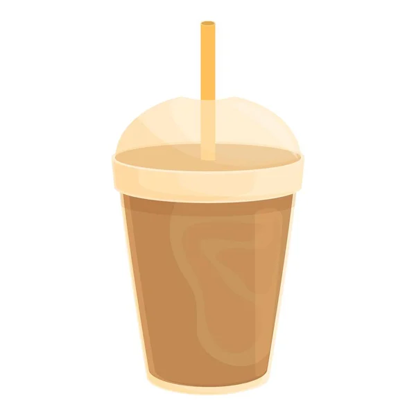 冷咖啡菜单图标动画矢量 喝咖啡吧浓缩咖啡饮料 — 图库矢量图片