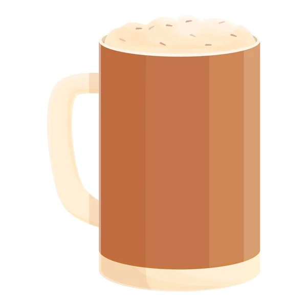 Kallt Kaffe Mugg Ikon Tecknad Vektor Drick Kafé Espressomjölk — Stock vektor