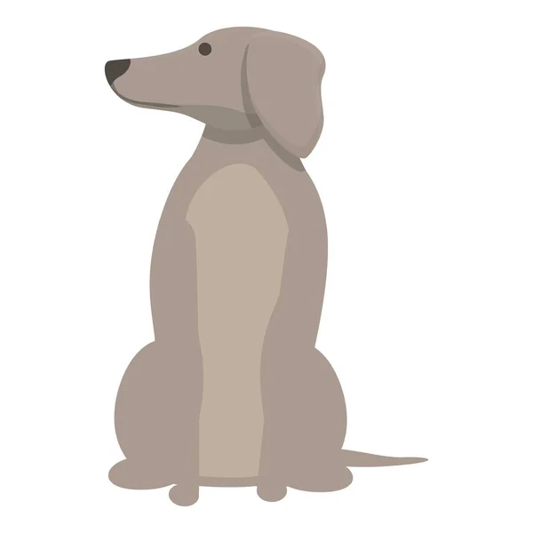 Greyhound Pozostać Wektor Kreskówki Ikony Ucieczka Zwierząt Wyścig Brzegowy — Wektor stockowy