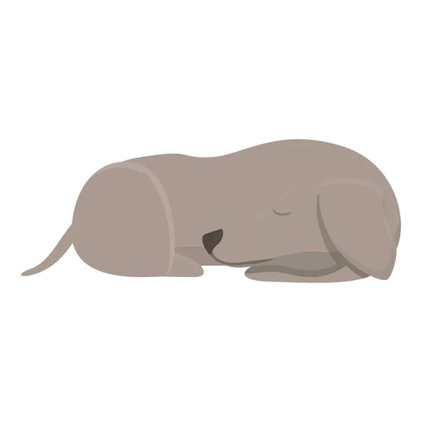 Κυνηγόσκυλο Εικονίδιο Ύπνου Διάνυσμα Κινουμένων Σχεδίων Ζώο Σκυλί Κυνοδρομίες — Διανυσματικό Αρχείο