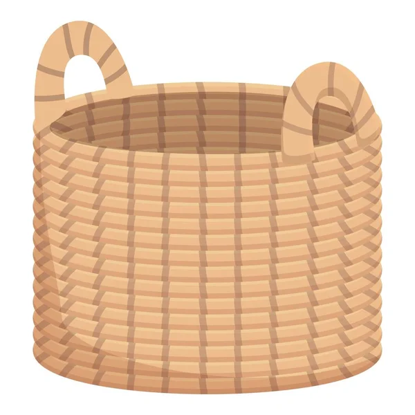 Knotenkorb Symbol Cartoon Vektor Natürlicher Zopf Dekorationskabel — Stockvektor