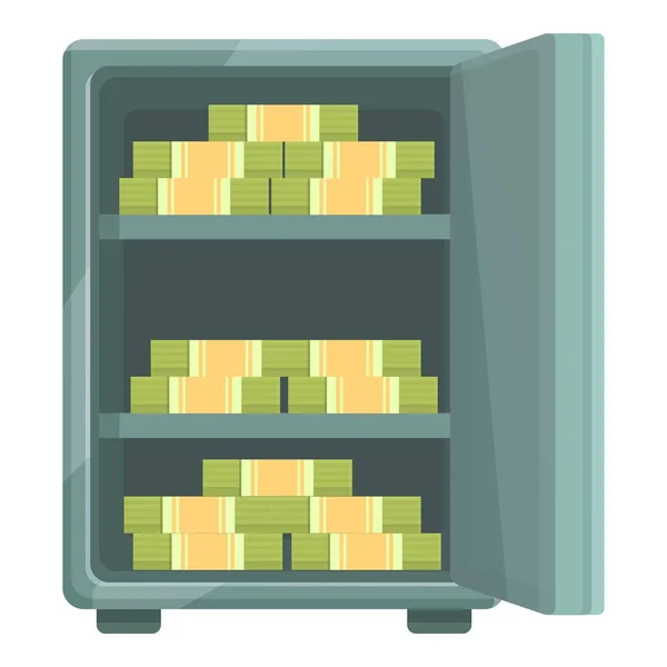 Ikone Der Geldsicherheit Bank Box Sicherheitsgeld — Stockvektor
