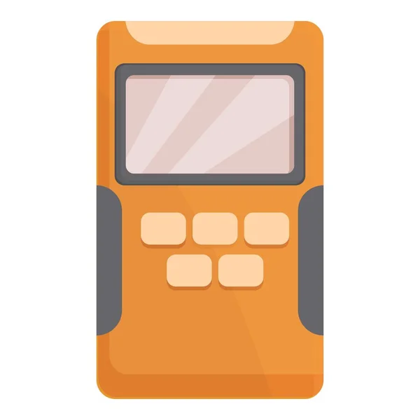 Electronic Gas Detector Icon Cartoon Vector Monitor Meter Digital Instrument — Stock Vector