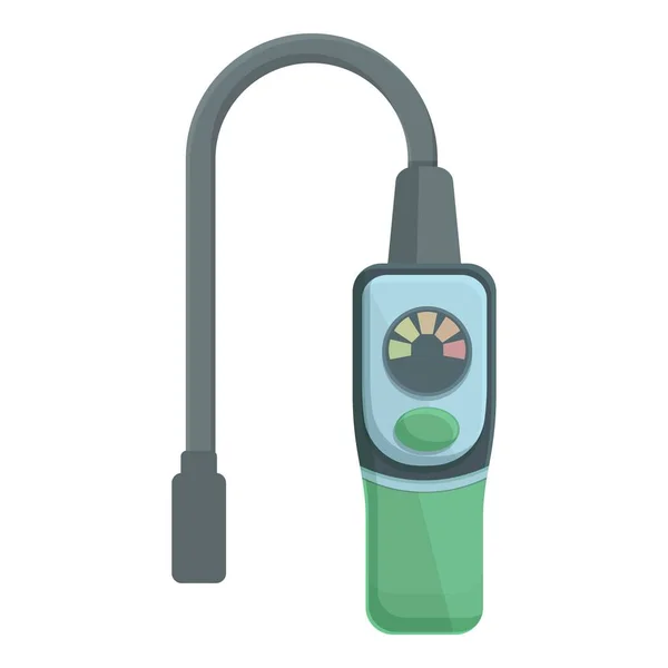 Digitaal Apparaatpictogram Cartoon Vector Gas Detector Controleinstrument — Stockvector